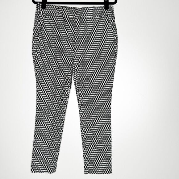 LOFT Marisa Skinny Pants Geometric Print Women's Size 6 Petite - Picture 1 of 8